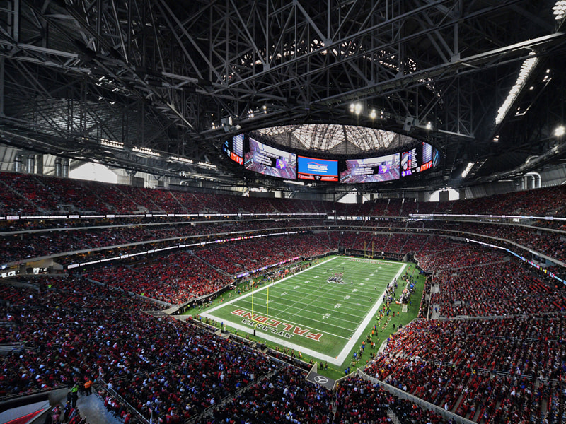 Das Milliardenschwere Mercedes Benz Stadium In Atlanta Nfl American Football Bildergalerie Kicker