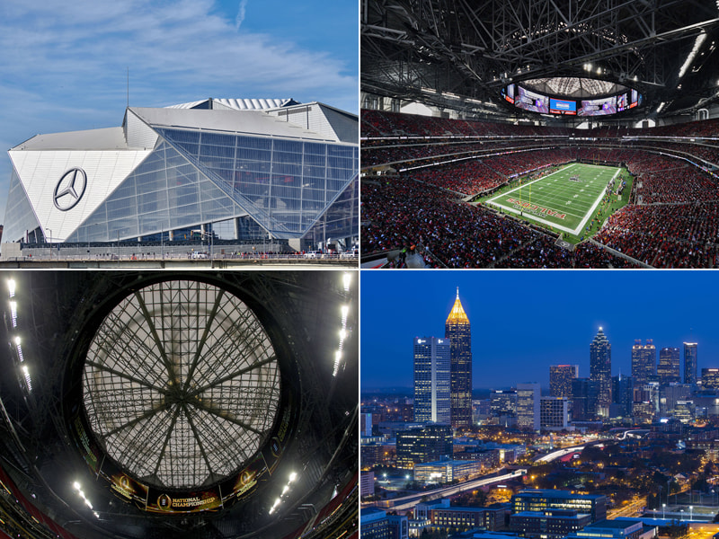 Das Milliardenschwere Mercedes Benz Stadium In Atlanta Nfl American Football Bildergalerie Kicker