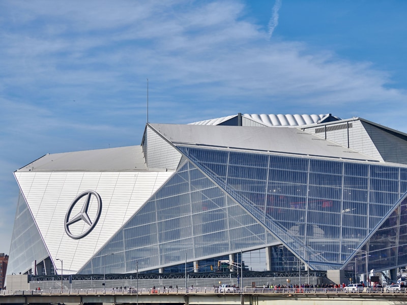 Das Milliardenschwere Mercedes Benz Stadium In Atlanta Nfl American Football Bildergalerie Kicker
