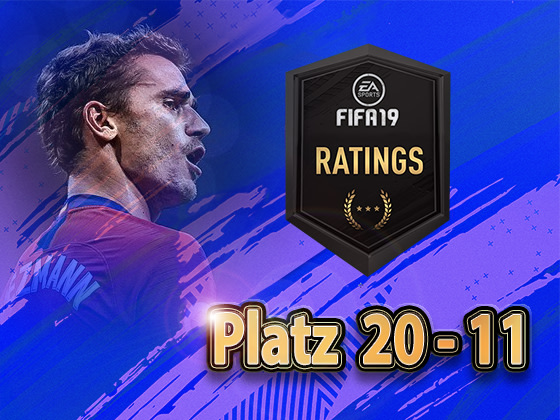 FIFA 19: Die besten Spieler - Platz 20 bis 11