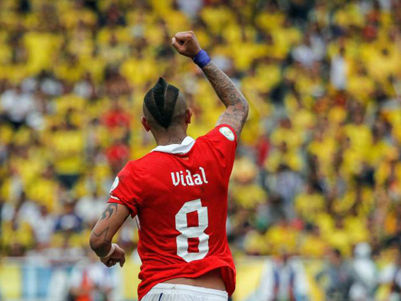 Und wieder geschafft: Vidal qualifizierte sich mit &quot;La Roja&quot; nach 2010 auch f&#252;r die WM 2014.