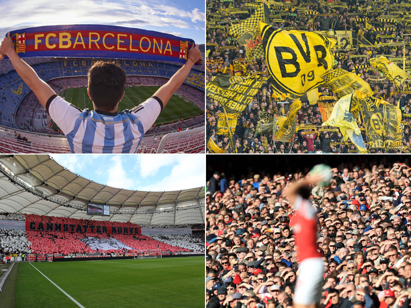 FC Barcelona, Borussia Dortmund, VfB Stuttgart, FC Arsenal