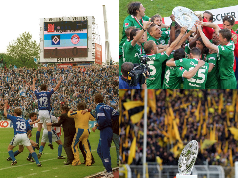 Spitz auf Knopf in der Bundesliga: Die spannendsten Titelrennen seit 2000