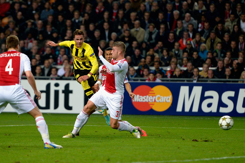 Mario G&#246;tze trifft in Amsterdam