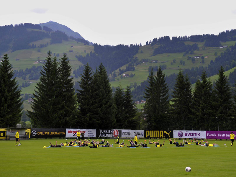 Borussia Dortmund in den Kitzb&#252;hler Alpen