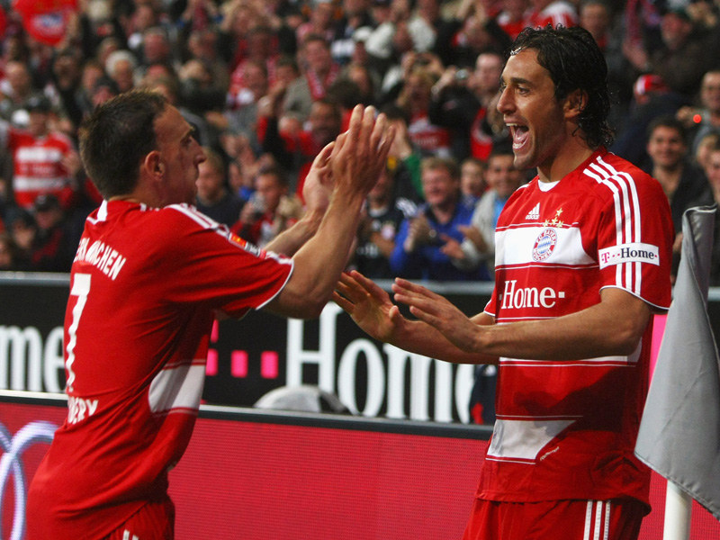 Franck Ribery (hier mit Luca Toni)