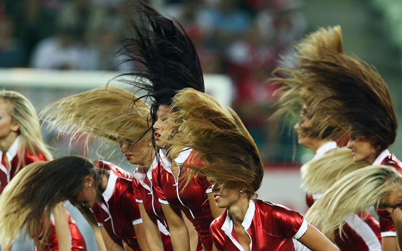 Polnische Cheerleader
