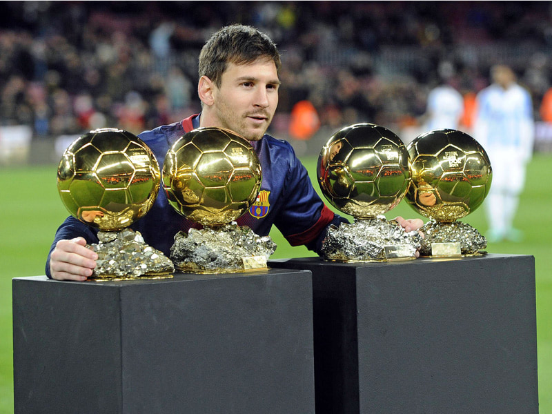 Vierfacher Weltfu&#223;baller Lionel Messi.