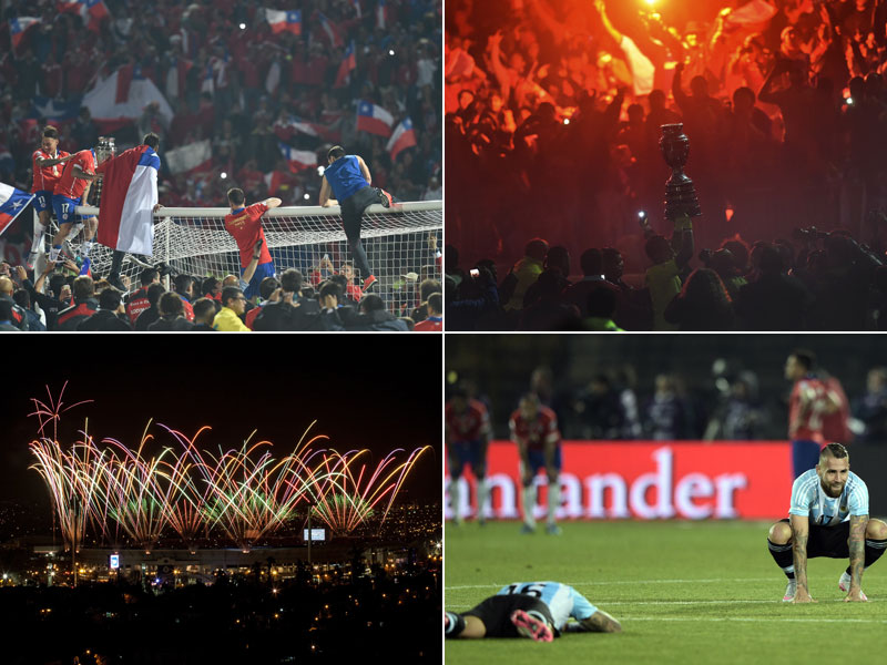 Chile feiert den Copa-America-Sieg - Argentinien am Boden zerst&#246;rt