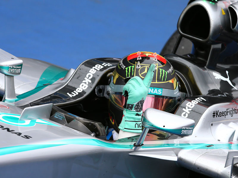 Rosberg kontert k&#252;hl und gewinnt seinen Heim-Grand-Prix. Aber Hamilton setzt als sensationeller Dritter nach Startplatz 20 ein Zeichen.