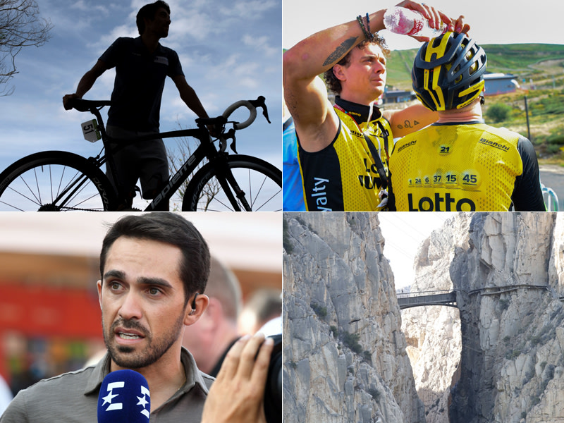 Thibaut Pinot, Floris de Tier, Alberto Contador und Caminito del Rey
