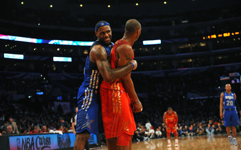 LeBron James gegen Kobe Bryant