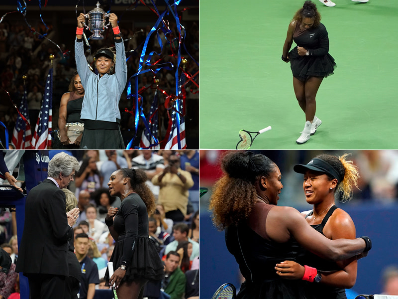 Naomi Osaka und Serena Williams