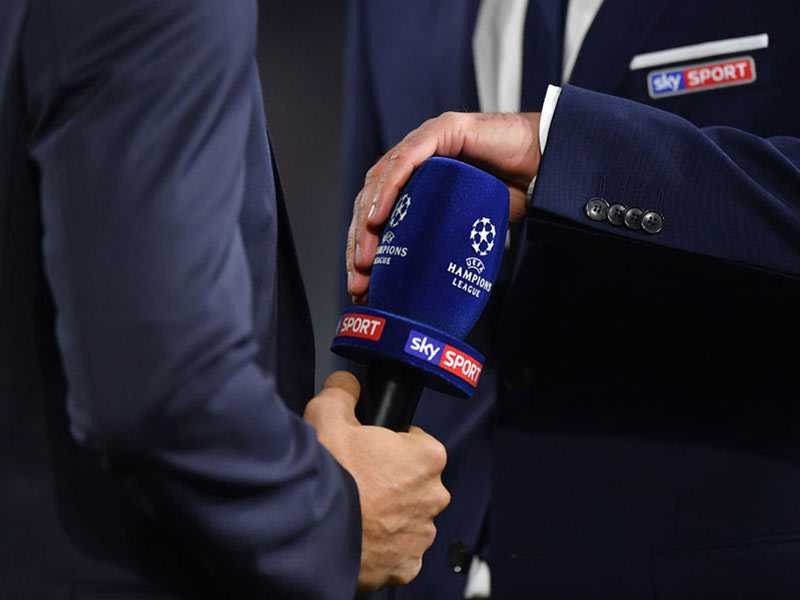 Sky-Mikrofon in der Champions League