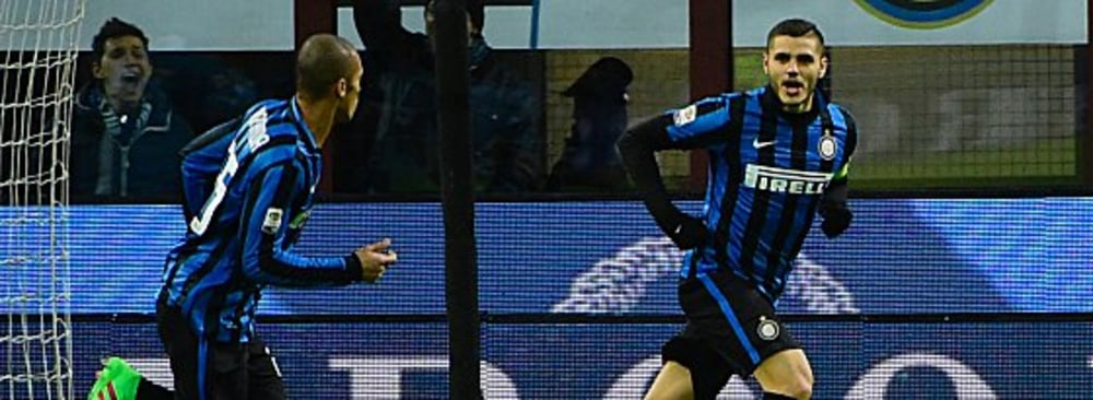 Der entscheidende Mann: Mauro Icardi (re.) bescherte Inter den ersehnten Sieg.