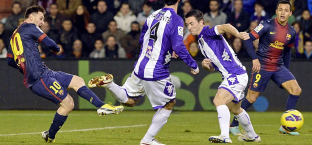 Die Nummer 91: Lionel Messi erzielt seinen letzten Treffer 2012.