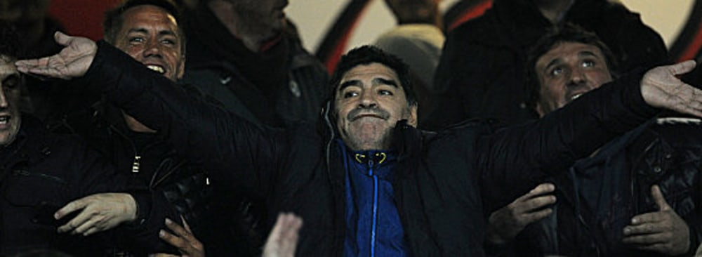 Feierte den SSC Neapel und lie&#223; sich feiern: Diego Maradona.