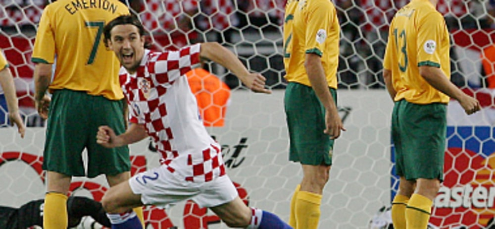 Da war die Welt f&#252;r Kroatien noch in Ordnung: Srna erzielt das schnelle 1:0. 