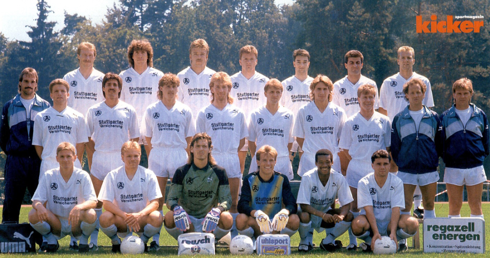 Stuttgarter Kickers Kader 2. Bundesliga 1990/91 kicker