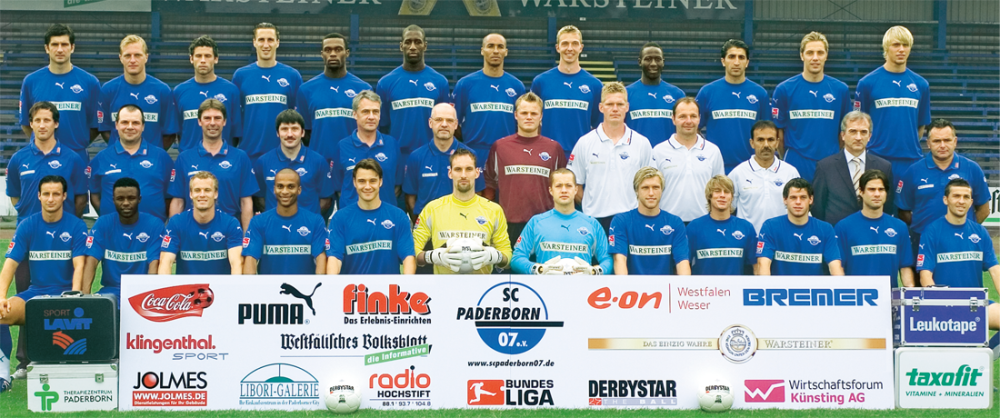 SC Paderborn 07 Kader 2. Bundesliga 2006/07 kicker