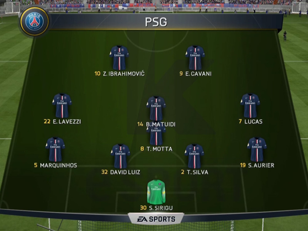 Fifa 15 Beste Aufstellung Fur Paris St Germain Alle News Aus Dem Fussball Und Der Welt Des Sports Kicker