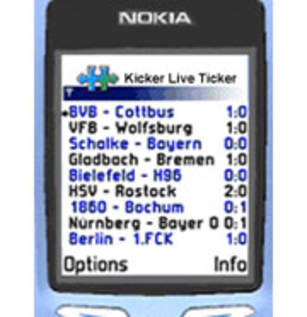 kicker online Java-Ticker kicker