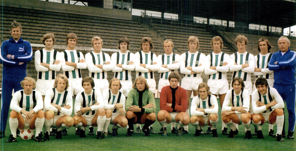 Borussia Mönchengladbach Mannschaftskarte 1973-74
