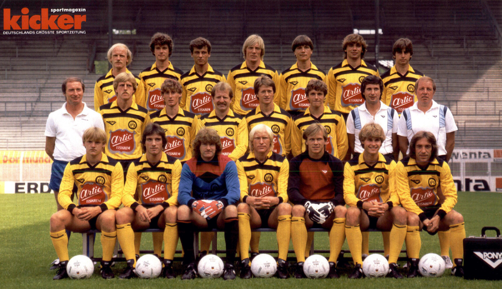 Rolf Meyer Autogrammkarte Borussia Dortmund 1986-87 Original Signiert