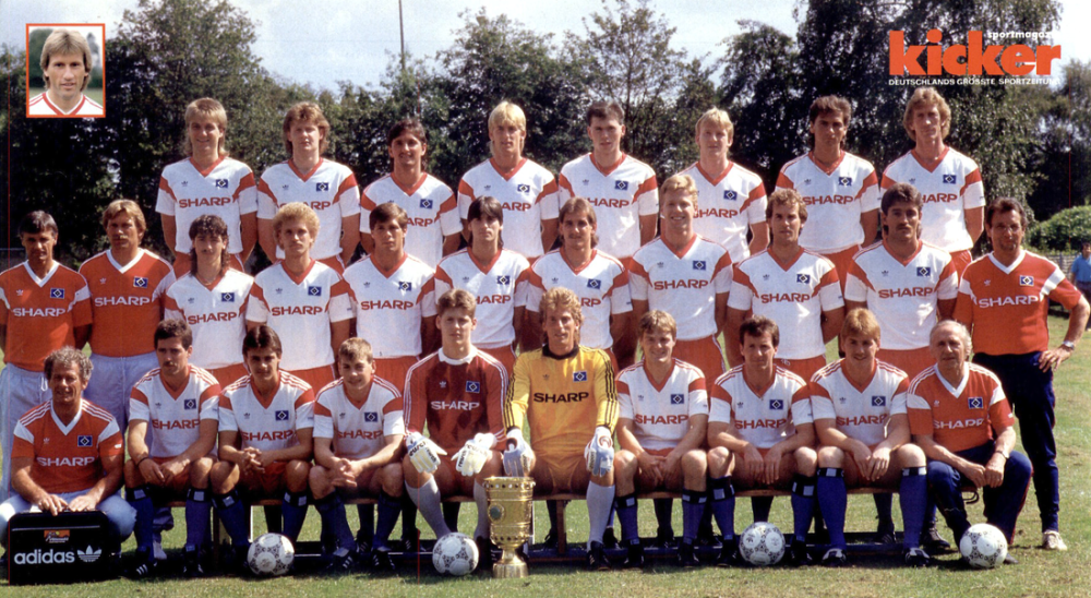 Hamburger SV Kader Bundesliga 1987/88 kicker