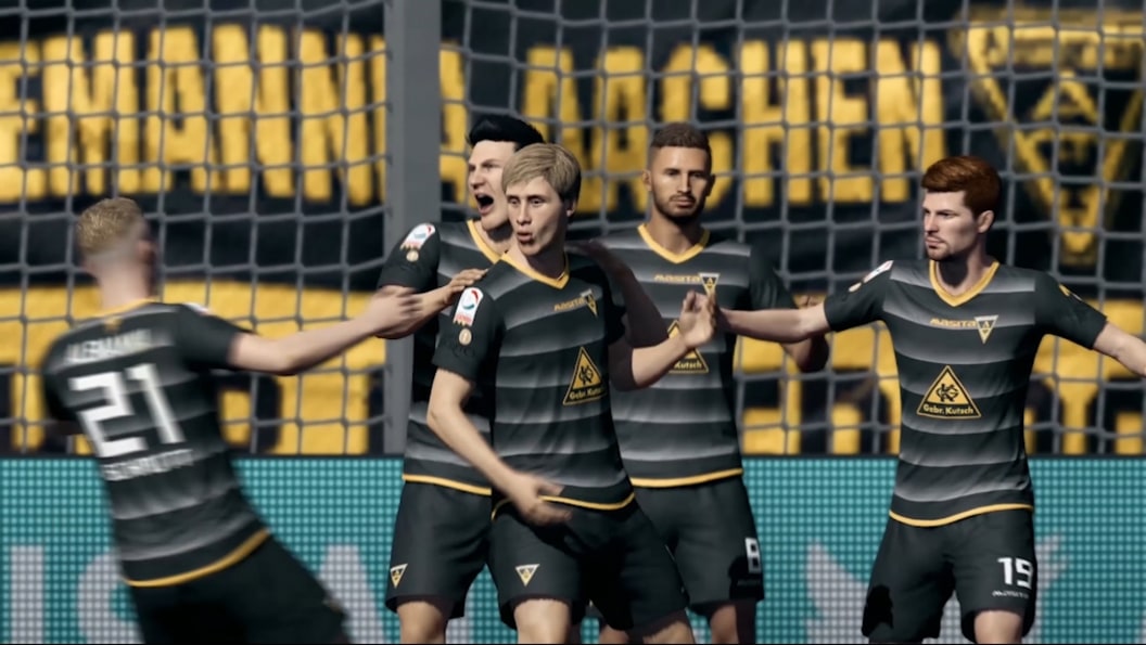 Virtual Regionalliga Topspiel Zwischen Alemannia Aachen Und Rot Weiss Essen Amateurfussball Highlights Video Kicker