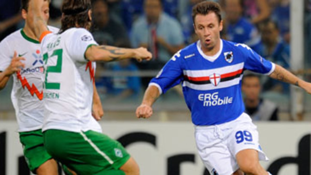 Spielanalyse Pizarro Schiesst Werder In Die Konigsklasse Sampdoria Genua Werder Bremen 3 2 Play Off Champions League Qualifikation 2010 11 Kicker