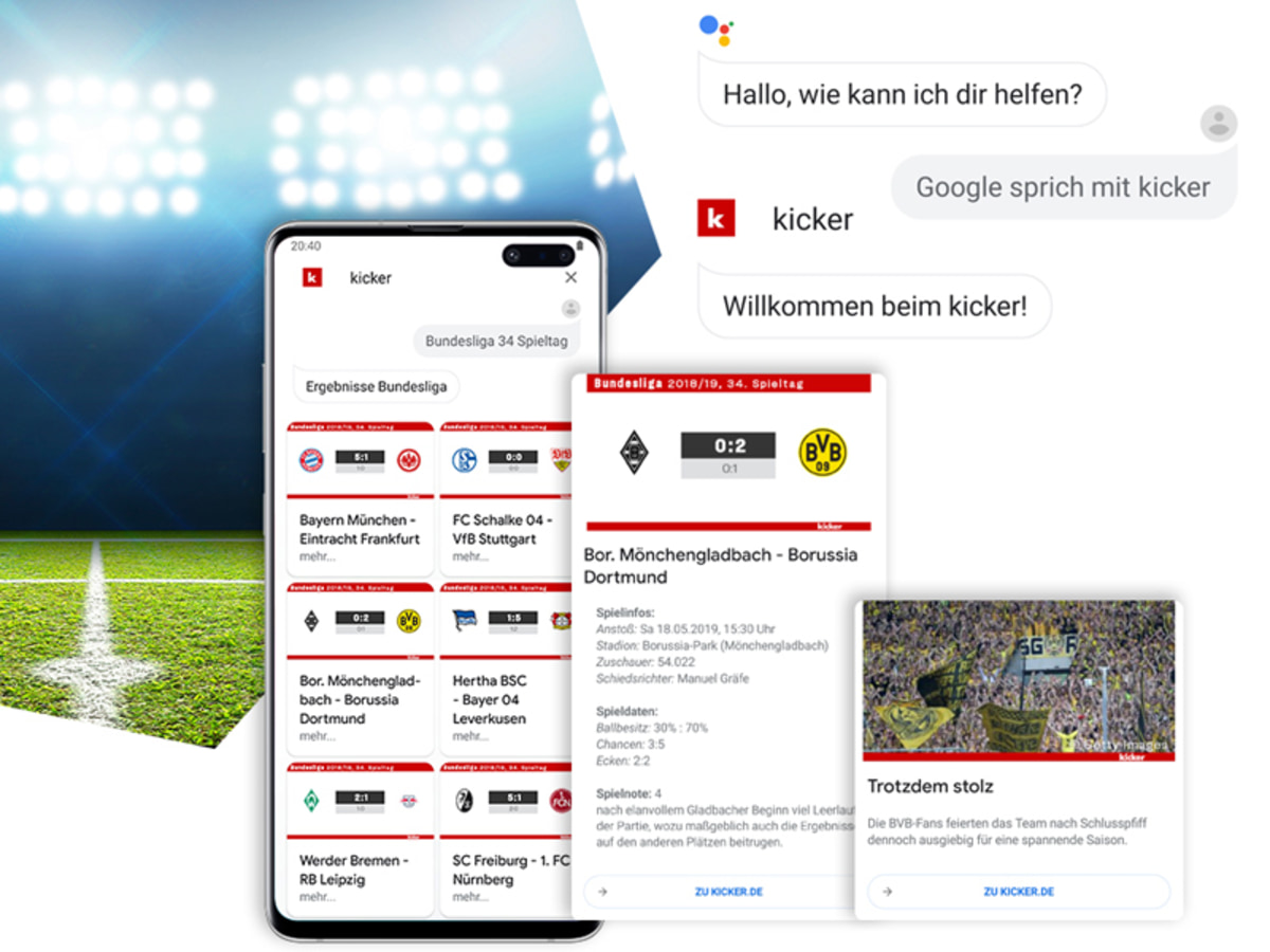 News Ergebnisse Und Vieles Mehr Die Neue Kicker Google Action News Kicker