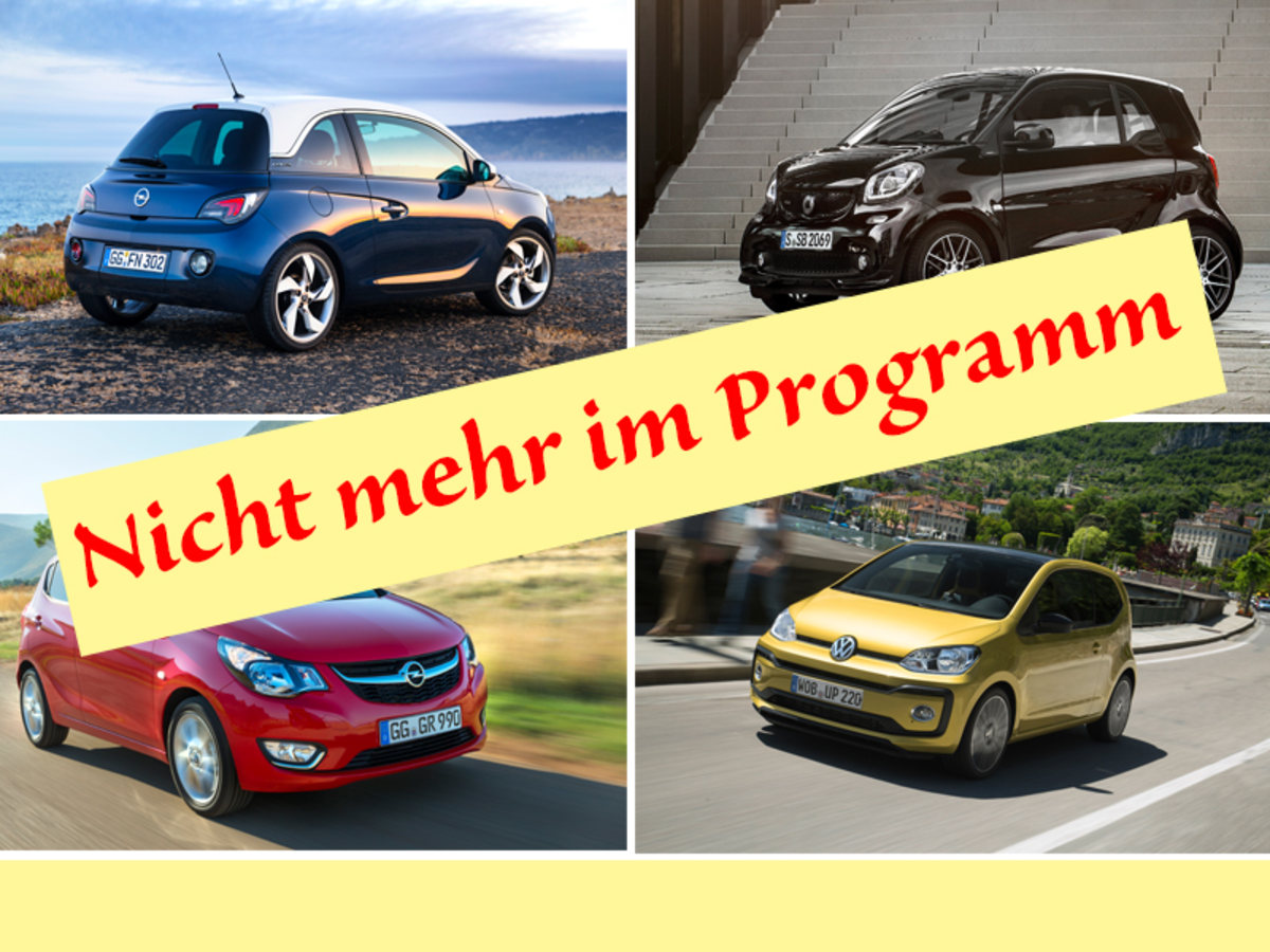 Stehen Kleinwagen Vor Dem Aus Kicker