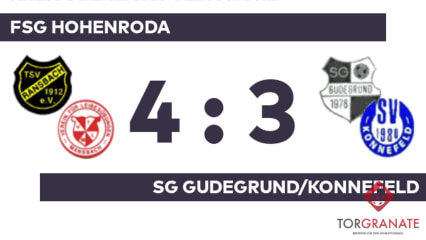 Kreisoberliga Fulda-Nord: FSG Hohenroda – SG Gudegrund/Konnefeld, 4:3
