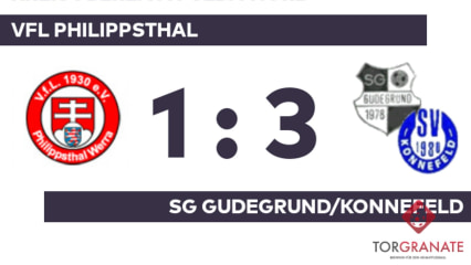 Kreisoberliga Fulda-Nord: VfL Philippsthal – SG Gudegrund/Konnefeld, 1:3 (0:3)