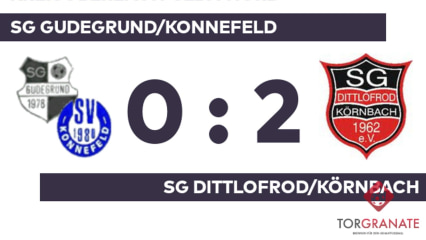 Kreisoberliga Fulda-Nord: SG Gudegrund/Konnefeld – SG Dittlofrod/Körnbach, 0:2 (0:1)