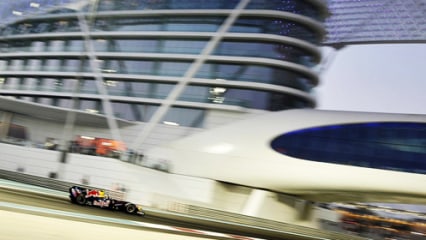 Spektakulär: Der Yas Marina Circuit in Abu Dhabi, auf dem Ex-Red-Bull-Pilot Sebastian Vettel schon dreimal gewann.