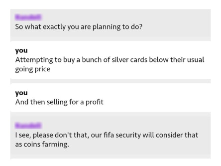 Ein Screenshot zeigt eine Konversation mit dem EA Support, die in der Community Fragen aufwarf.