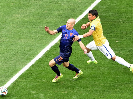 Arjen Robben und Thiago Silva