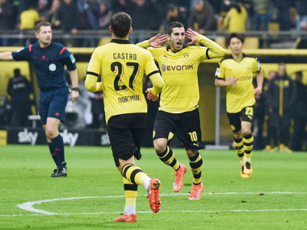 Dortmunds Mkhitaryan fand gegen Hannover die L&#252;cke zum 1:0.