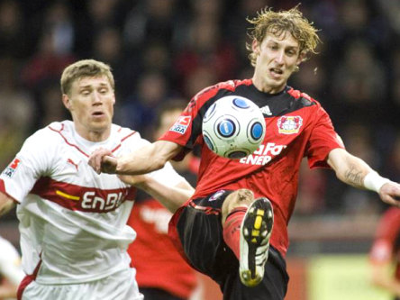 Toptorj&#228;ger: Leverkusens Stefan Kie&#223;ling, rechts gegen Stuttgarts Progrebnyak, erzielte drei Treffer!