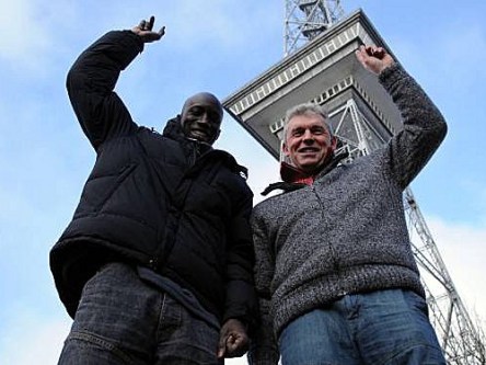 Babacar N&apos;Diaye (li.) und Dietmar Demuth