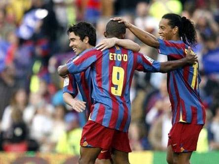 Deco, Eto&apos;o und Ronaldinho