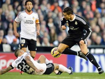 Ging gegen seinen Lieblingsgegner Valencia erneut nicht leer aus: CR7 brachte Real Madrid in Front.