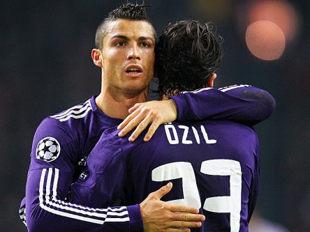 Zwei, die sich verstehen: Cristiano Ronaldo und Mesut &#214;zil.