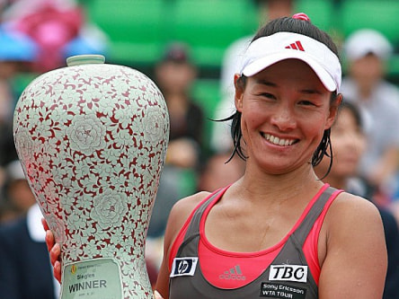 Tennis, WTA in Seoul: Kimiko Date-Krumm (Japan)
