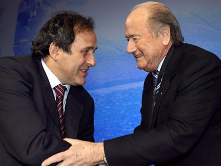 Michel Platini und Sepp Blatter