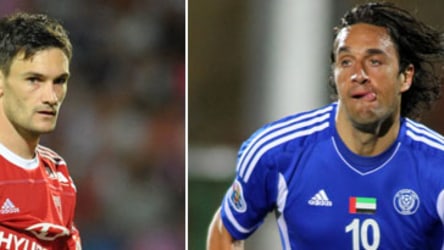Hugo Lloris und Luca Toni