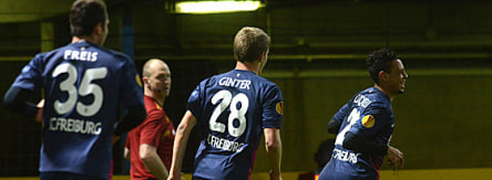 Sebastian Freis, Matthias Ginter, Francis Coquelin (v.li.)