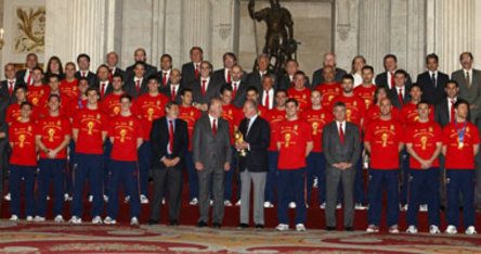 Spaniens Weltmeister bei König Juan Carlos